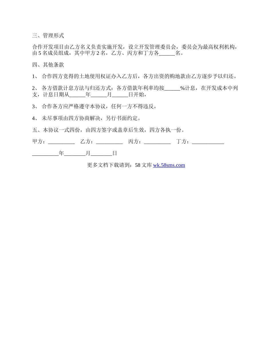 共同出资合作开发地块协议书.docx_第2页