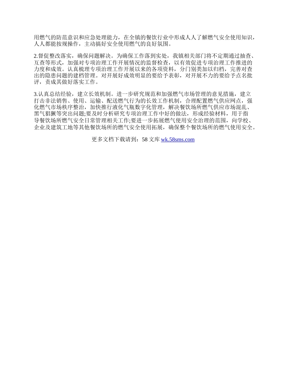 乡镇城镇燃气专项治理工作总结.docx_第2页