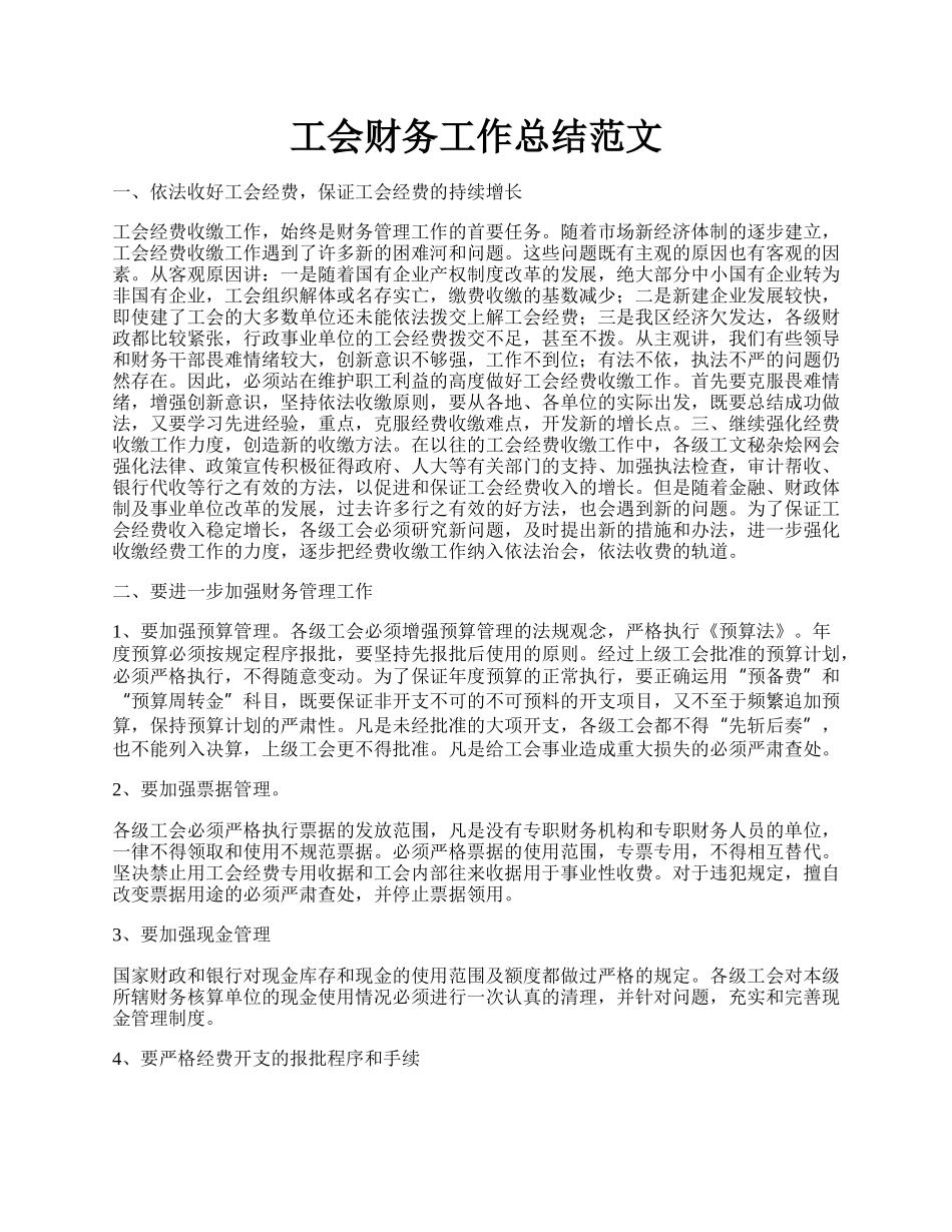 工会财务工作总结范文.docx_第1页