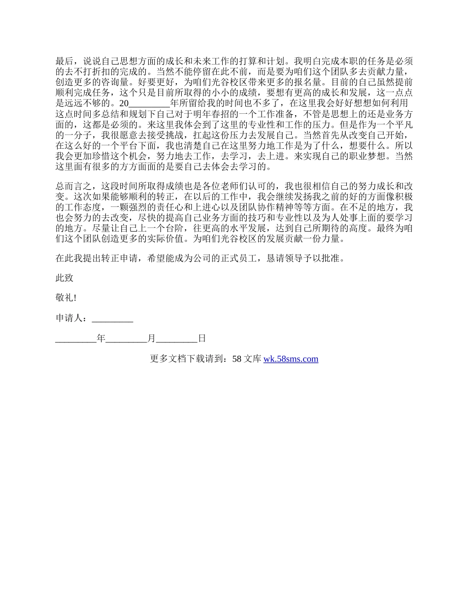 公司试用期员工转正申请书.docx_第2页