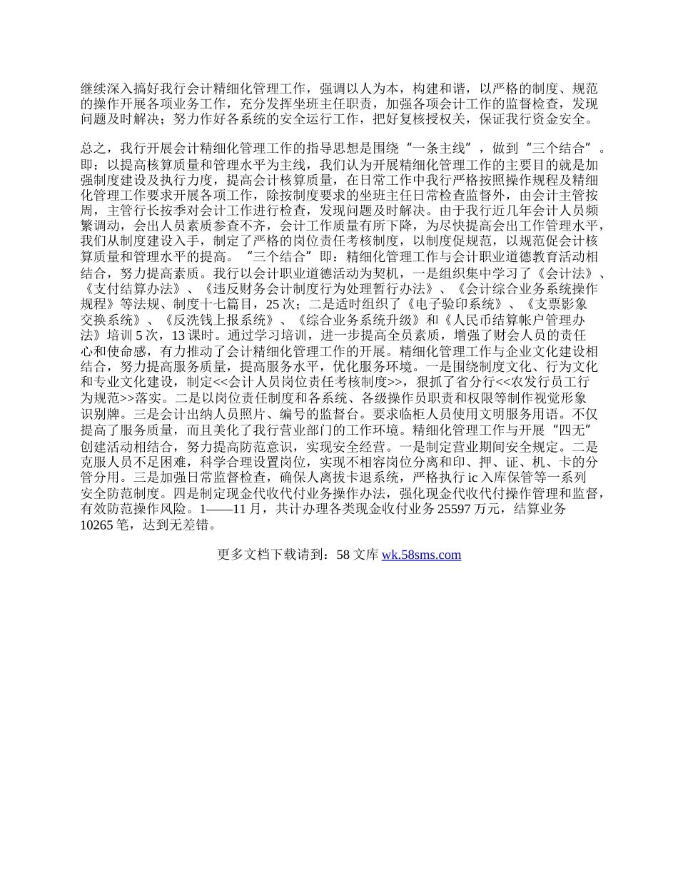 会计精细化管理工作总结.docx_第2页