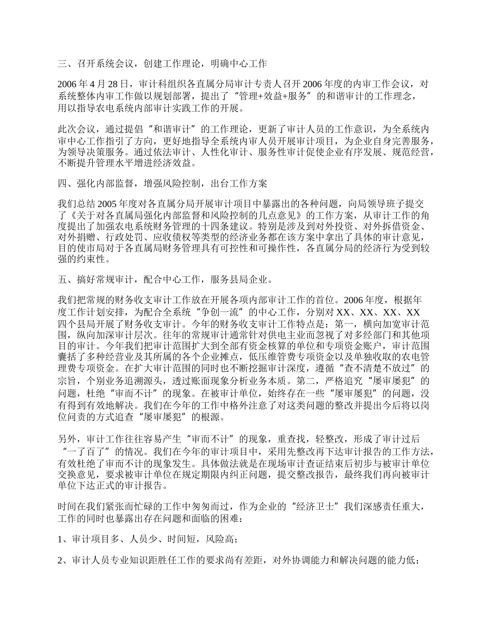 审计科半年工作总结.docx_第2页