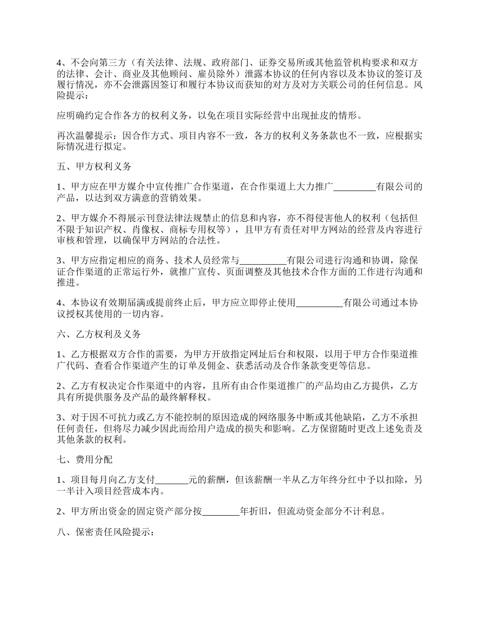 网站共同运营合作协议书范本.docx_第2页