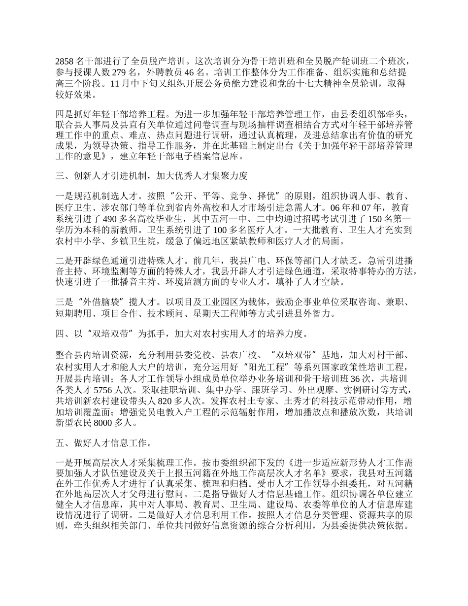 人才工作总结.docx_第2页