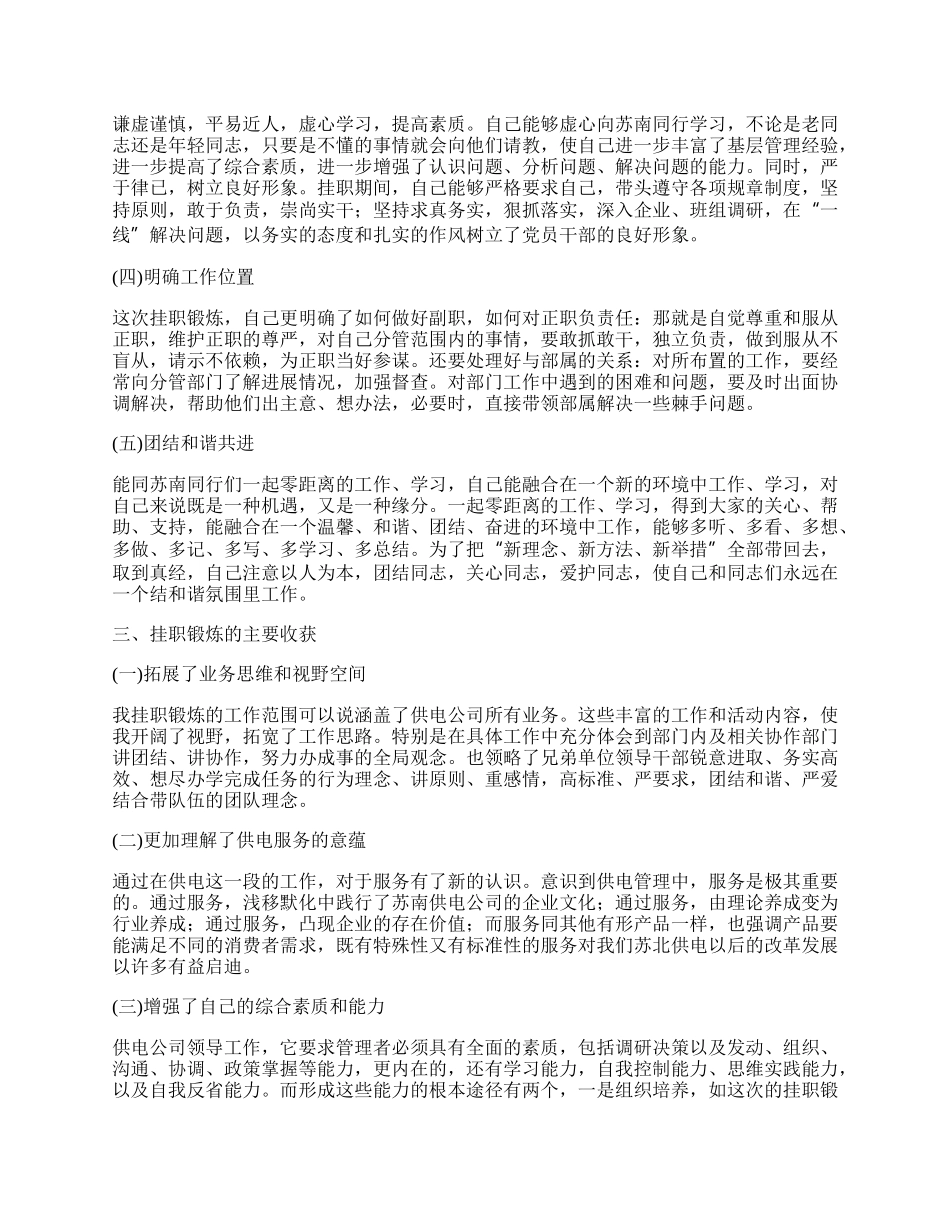 副总经理挂职锻炼工作总结.docx_第2页