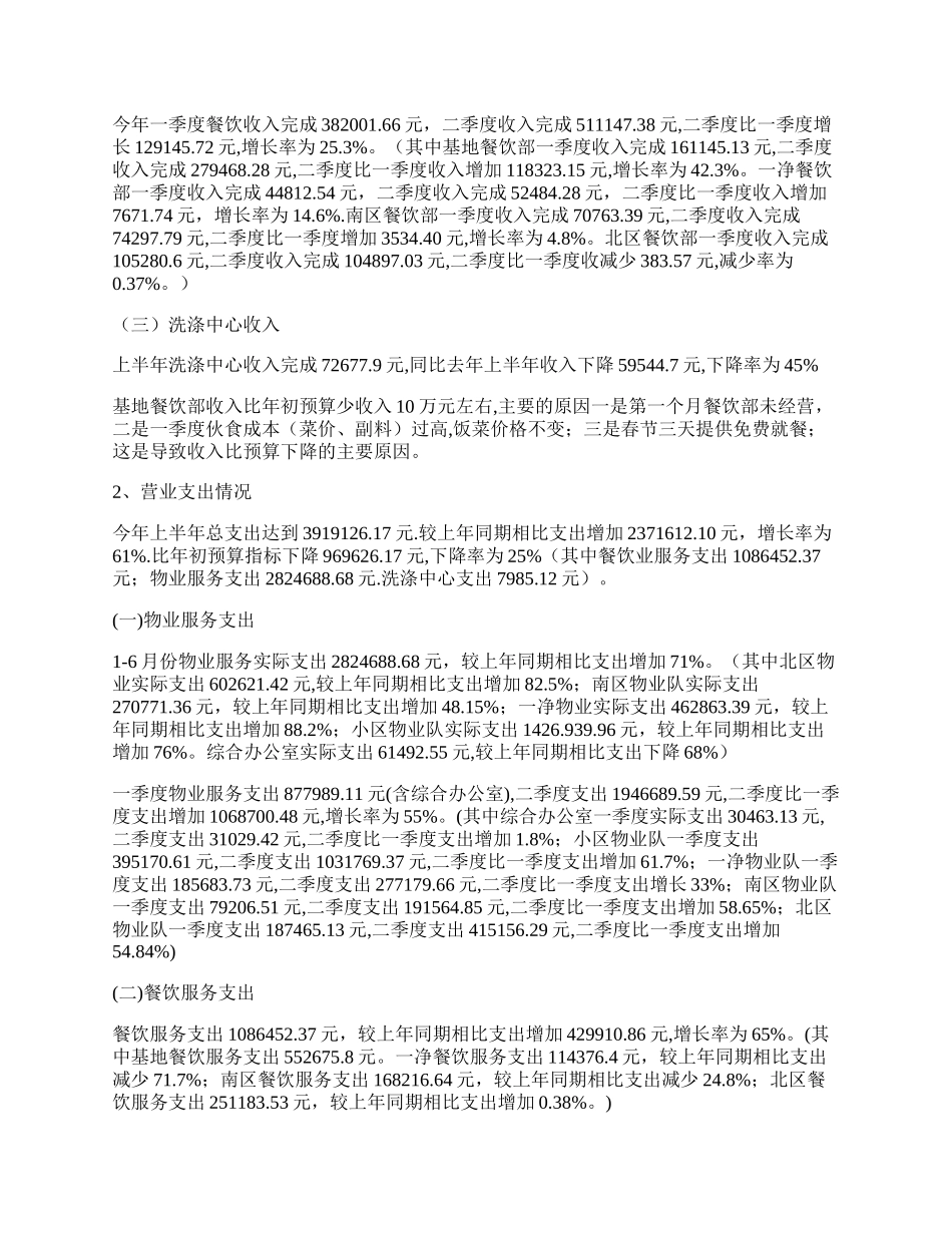 物业管理分公司半年工作总结.docx_第2页