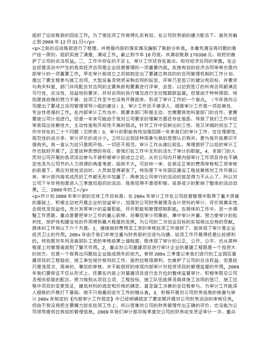 公司审计年终工作总结.docx_第2页