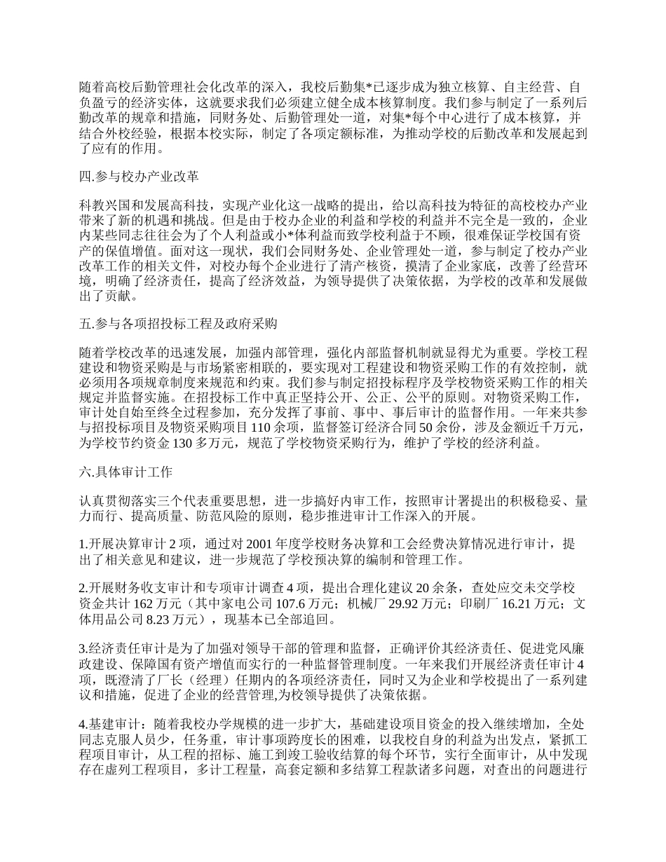 审计处工作总结.docx_第2页