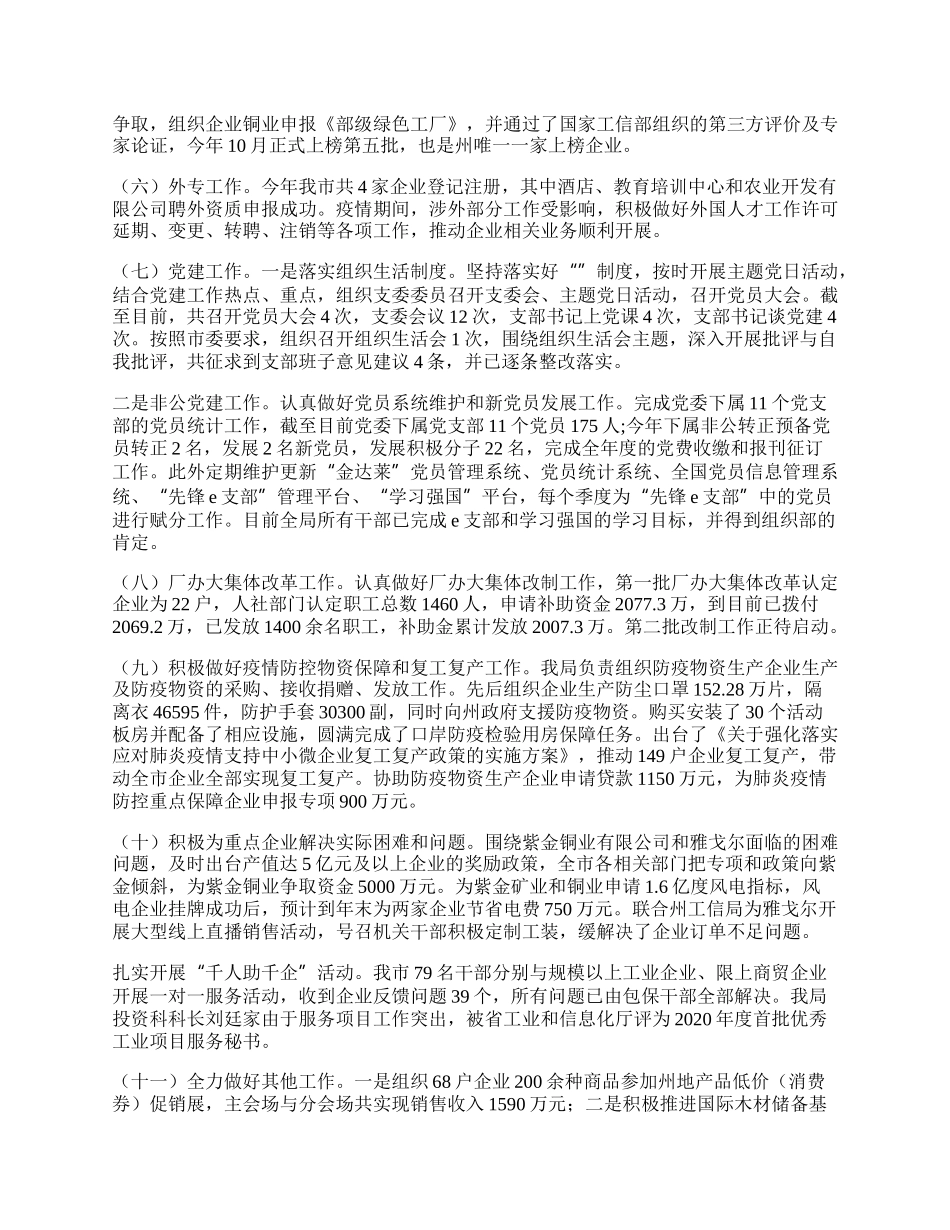 工信局年工作总结及年计划.docx_第2页