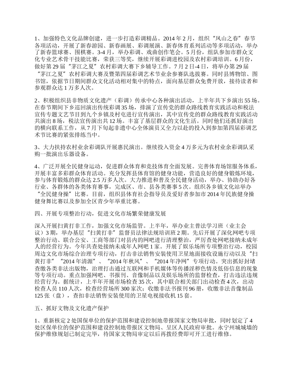 年文化局半年工作总结.docx_第2页