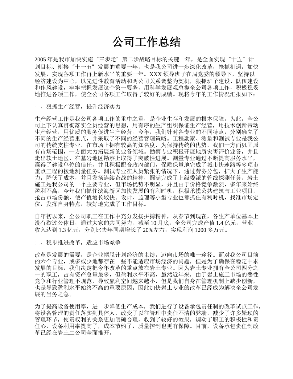 公司工作总结.docx_第1页