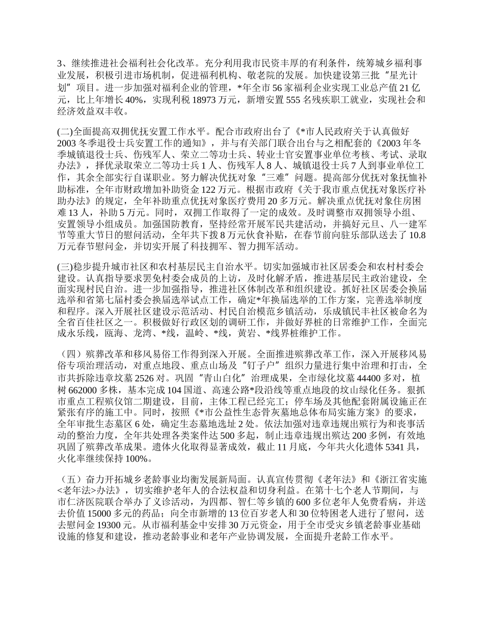 民政局年工作总结与年工作计划.docx_第2页