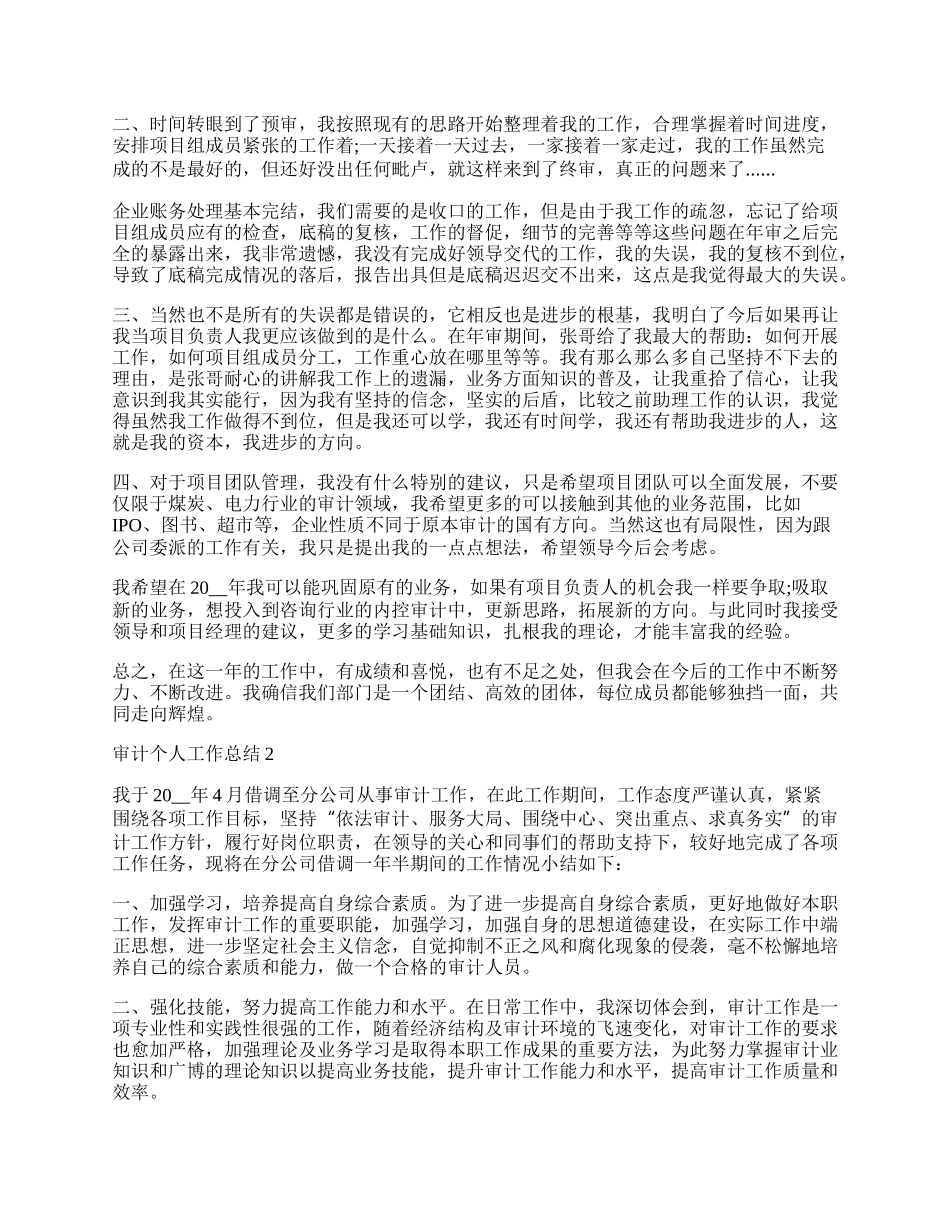 审计年终个人工作总结.docx_第2页