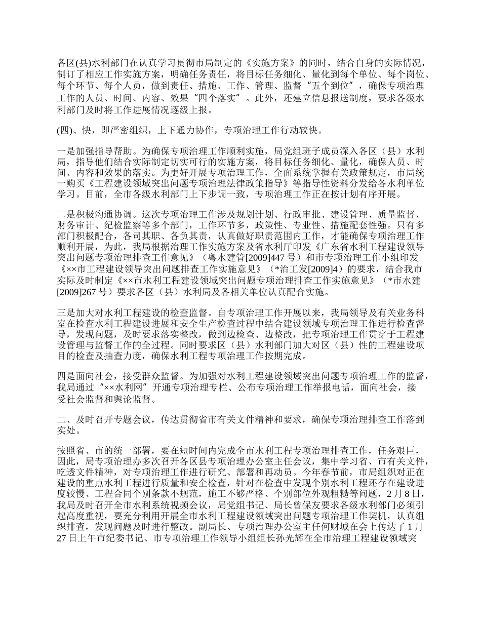 水利工程专项治理工作总结.docx_第2页