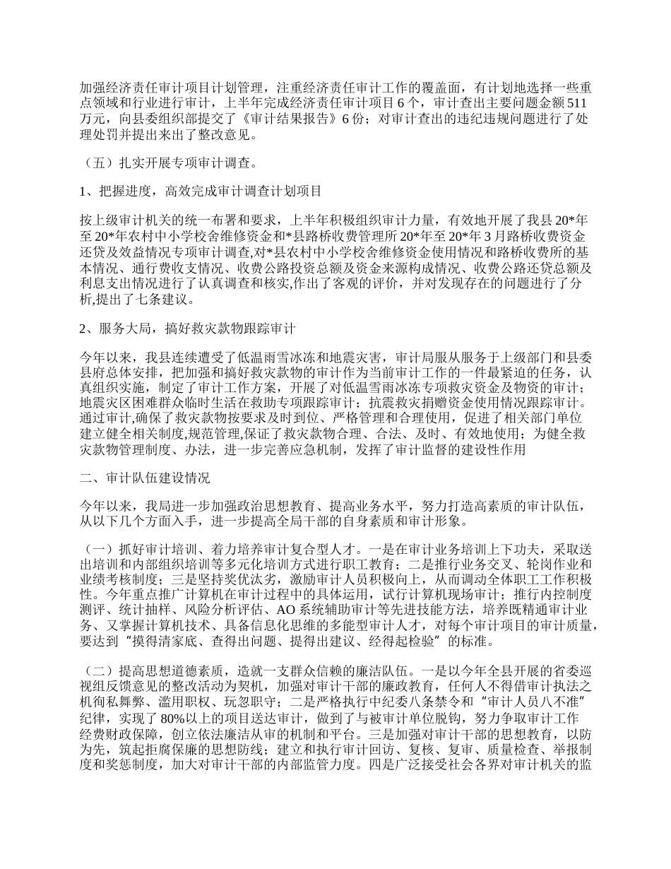 审计局宣传上半年工作总结（县）.docx_第2页