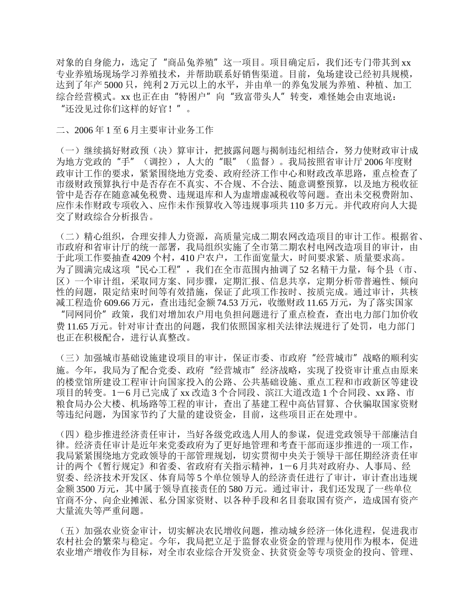 区审计局半年工作总结.docx_第2页