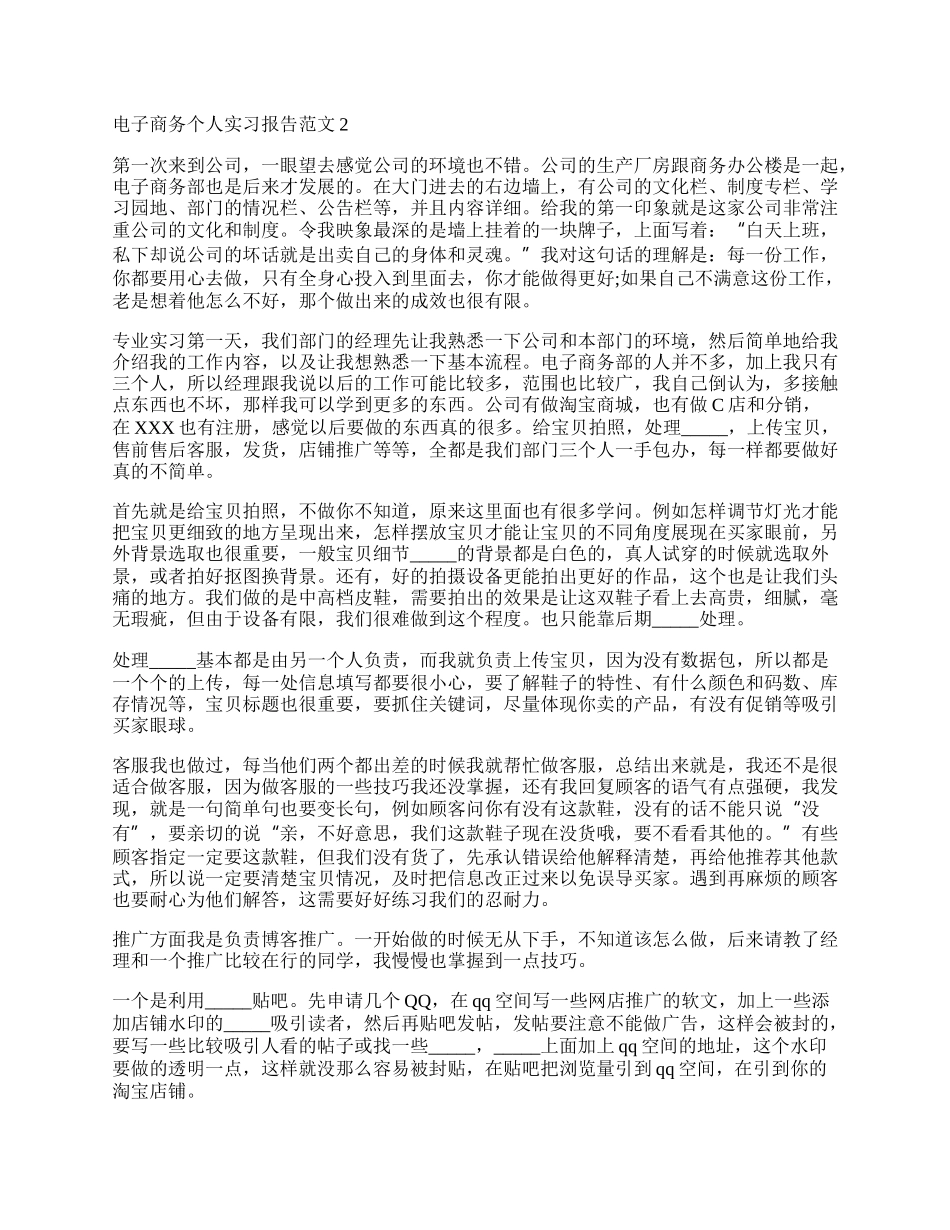 电子商务个人实习报告范文.docx_第2页