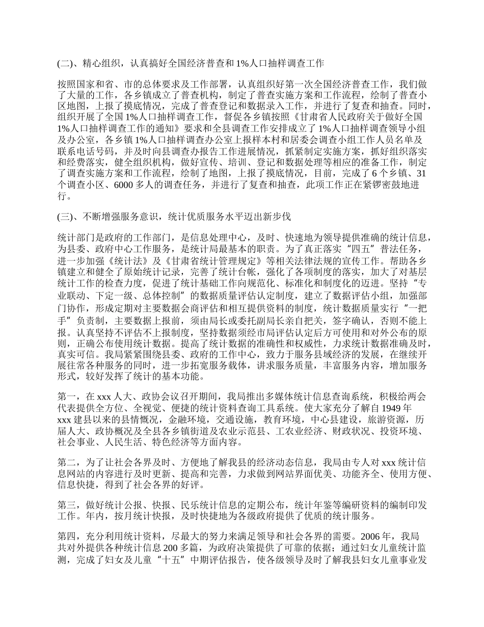 统计局工作总结.docx_第2页