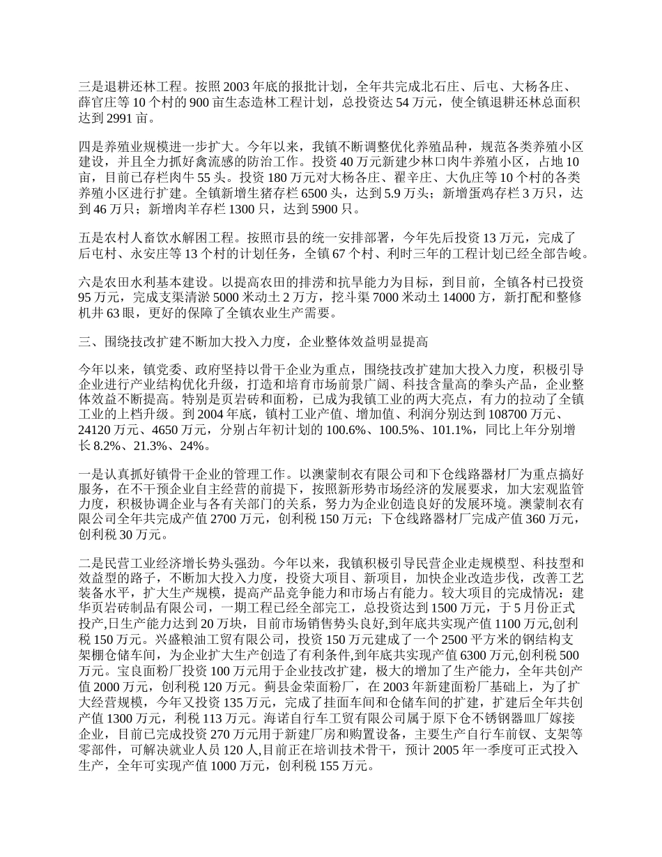 镇工作总结.docx_第2页