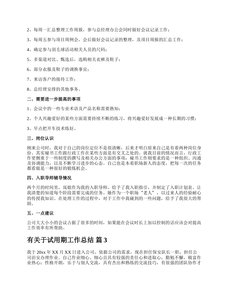 有关于试用期工作总结.docx_第2页