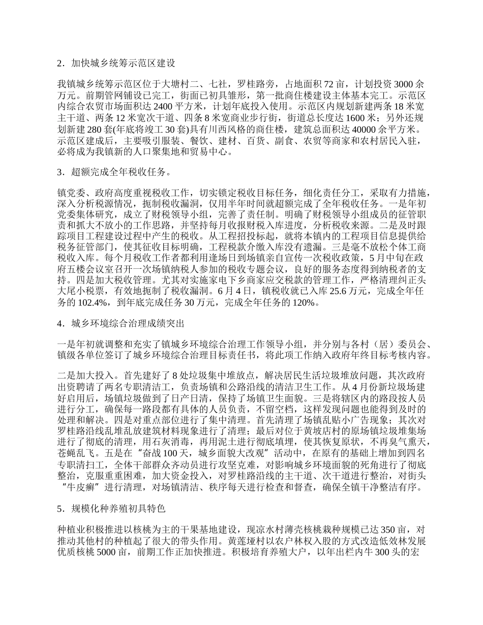 镇委工作总结及计划.docx_第2页