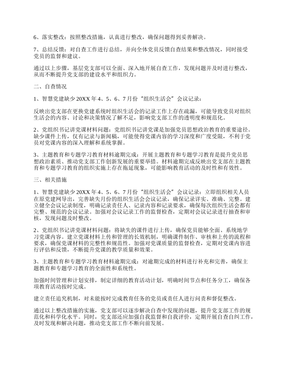 党支部基层自查报告.docx_第2页