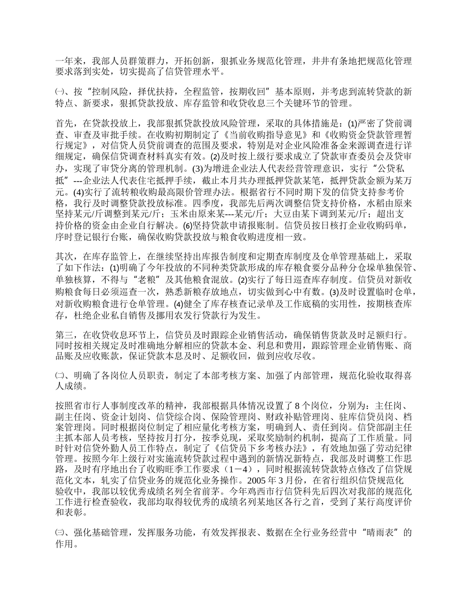 农发行信贷工作总结.docx_第2页