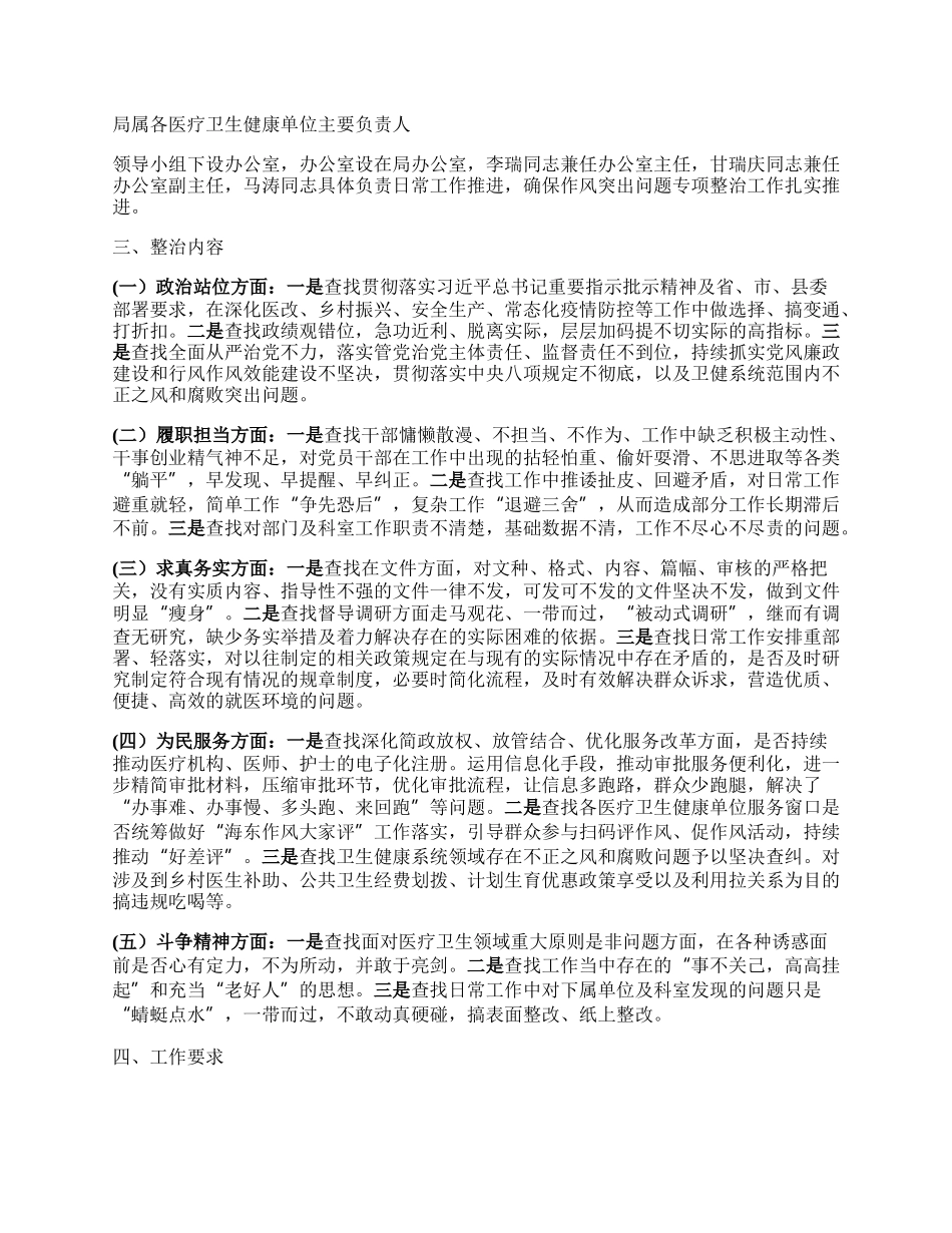 卫生健康系统作风突出问题专项.docx_第2页