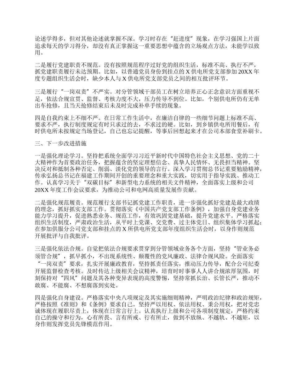 支部书记20XX年度抓党建工作述职报告.docx_第2页