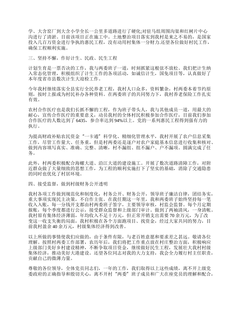 村主任总结报告参考.docx_第2页