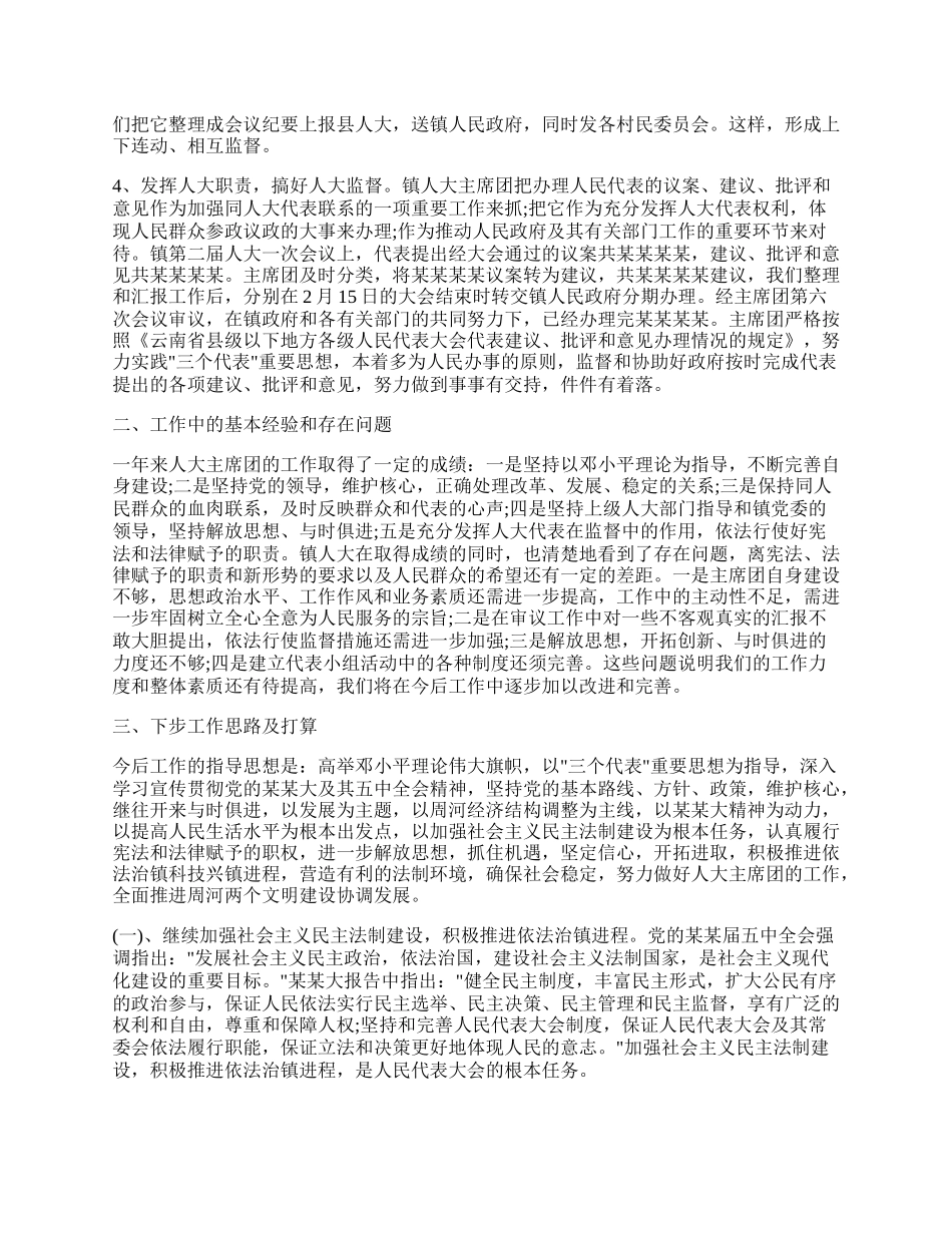 乡镇人大个人工作总结范本【五篇】.docx_第2页