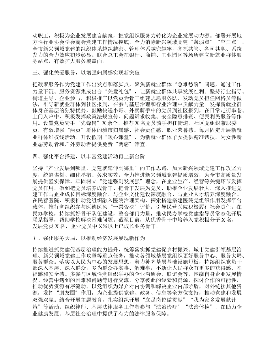 “两新”工委委员抓新兴领域党建工作述职报告.docx_第2页