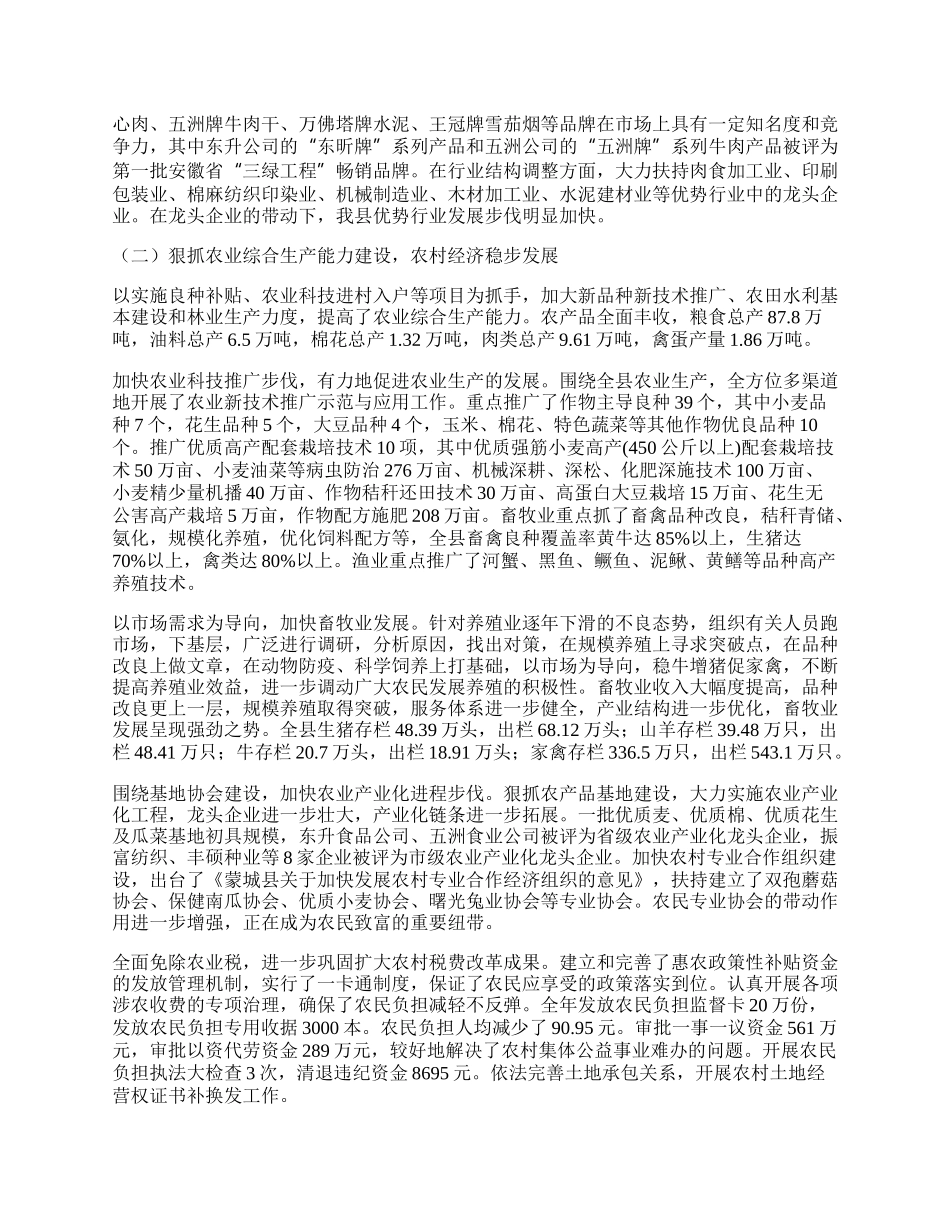 县政府工作总结.docx_第2页