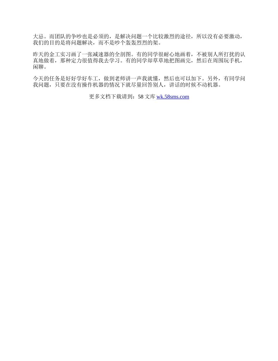 20XX年5月份精选金工实习报告.docx_第2页