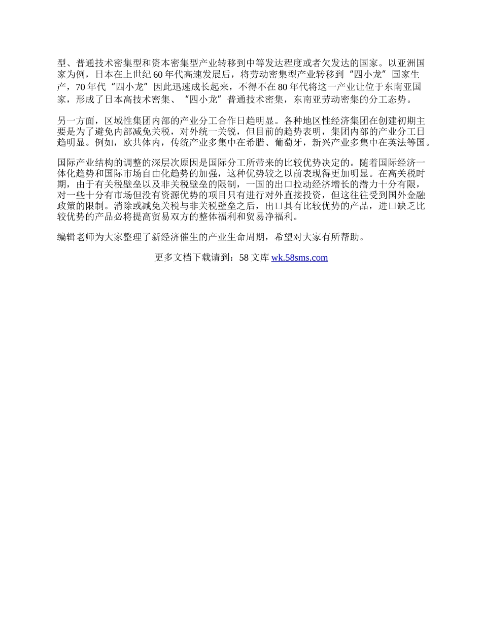 新经济催生的产业生命周期经济学论文.docx_第2页