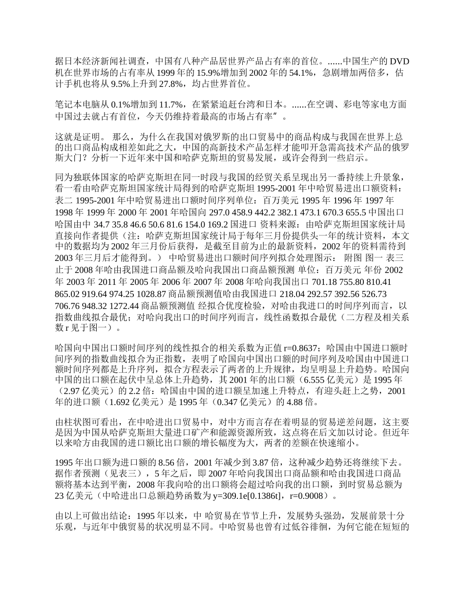 中哈贸易对中俄贸易的启示(1)论文.docx_第2页