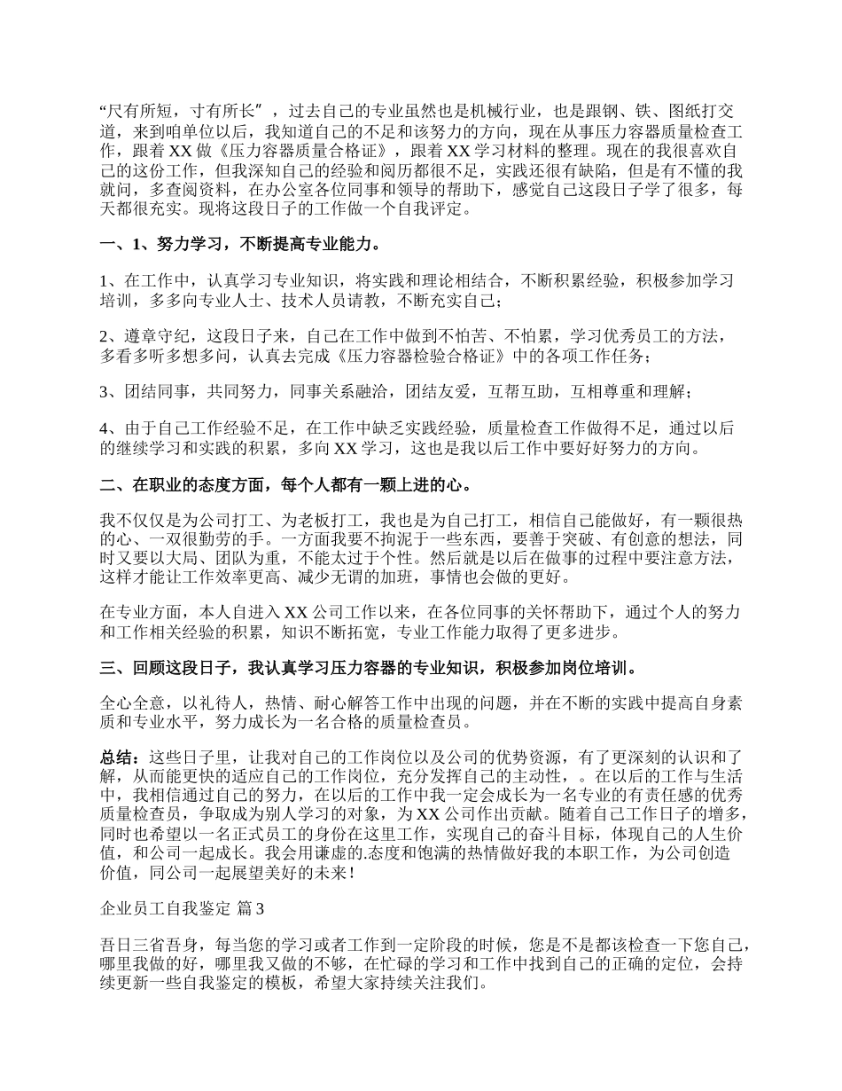 企业员工自我鉴定.docx_第2页