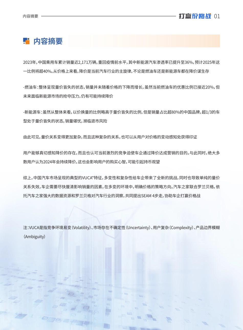 打赢“价格战”中国乘用车量价趋势与价格策略研究报告.pdf_第2页