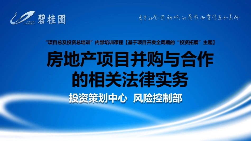 房地产项目并购法律实务.pdf_第1页