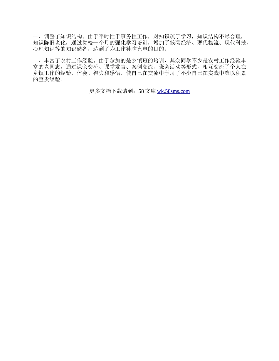 市委党校学习自我鉴定.docx_第2页