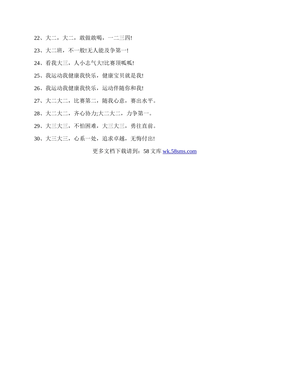 幼儿园大班运动会口号.docx_第2页