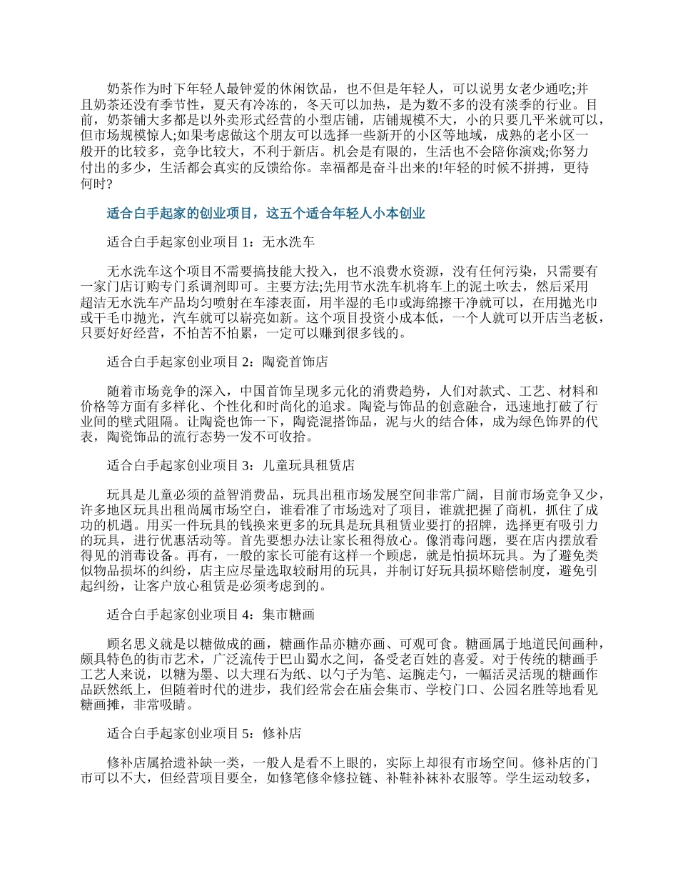 适合创业的项目分享.docx_第3页