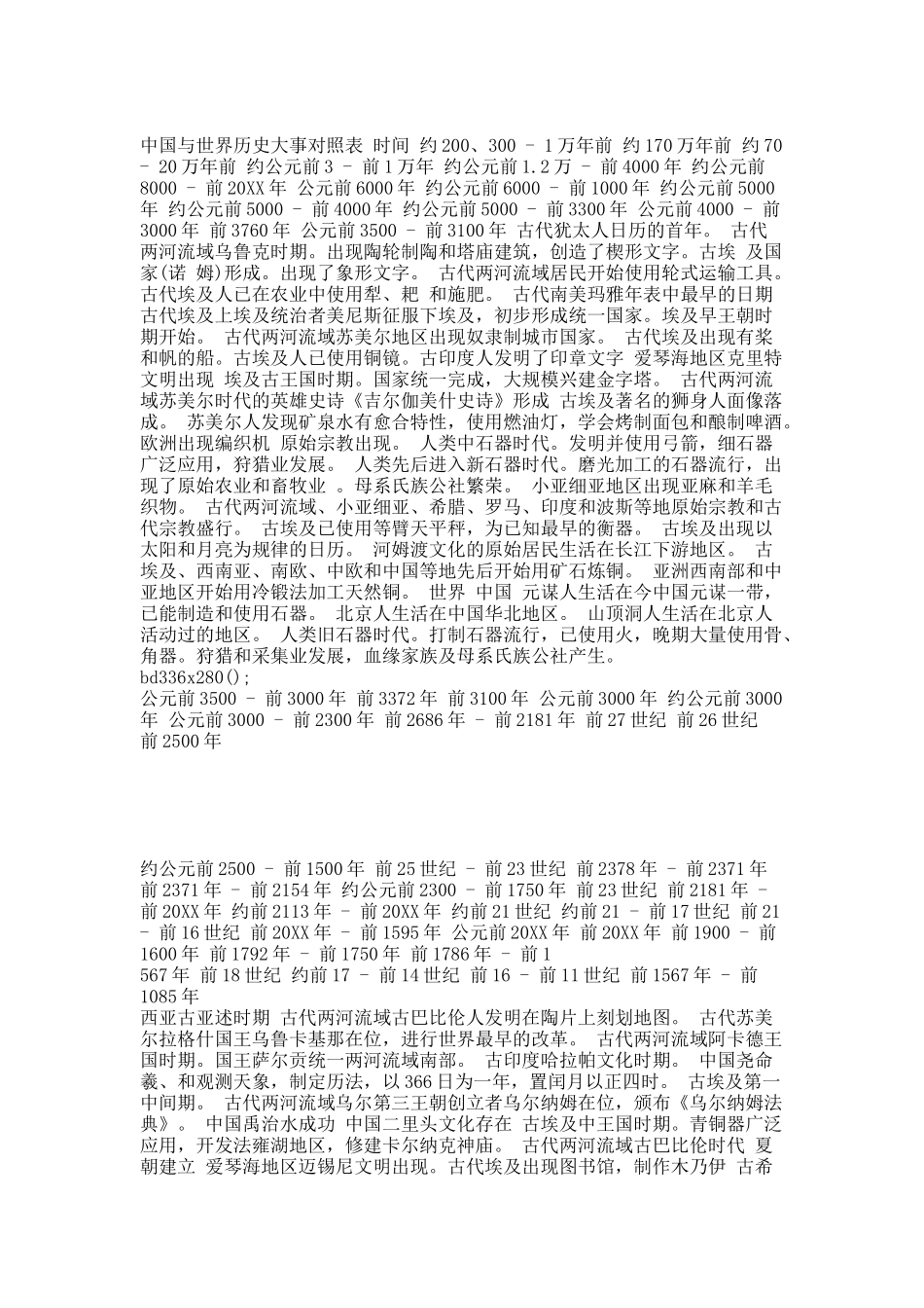 中国与世界历史大事对照表.docx_第1页