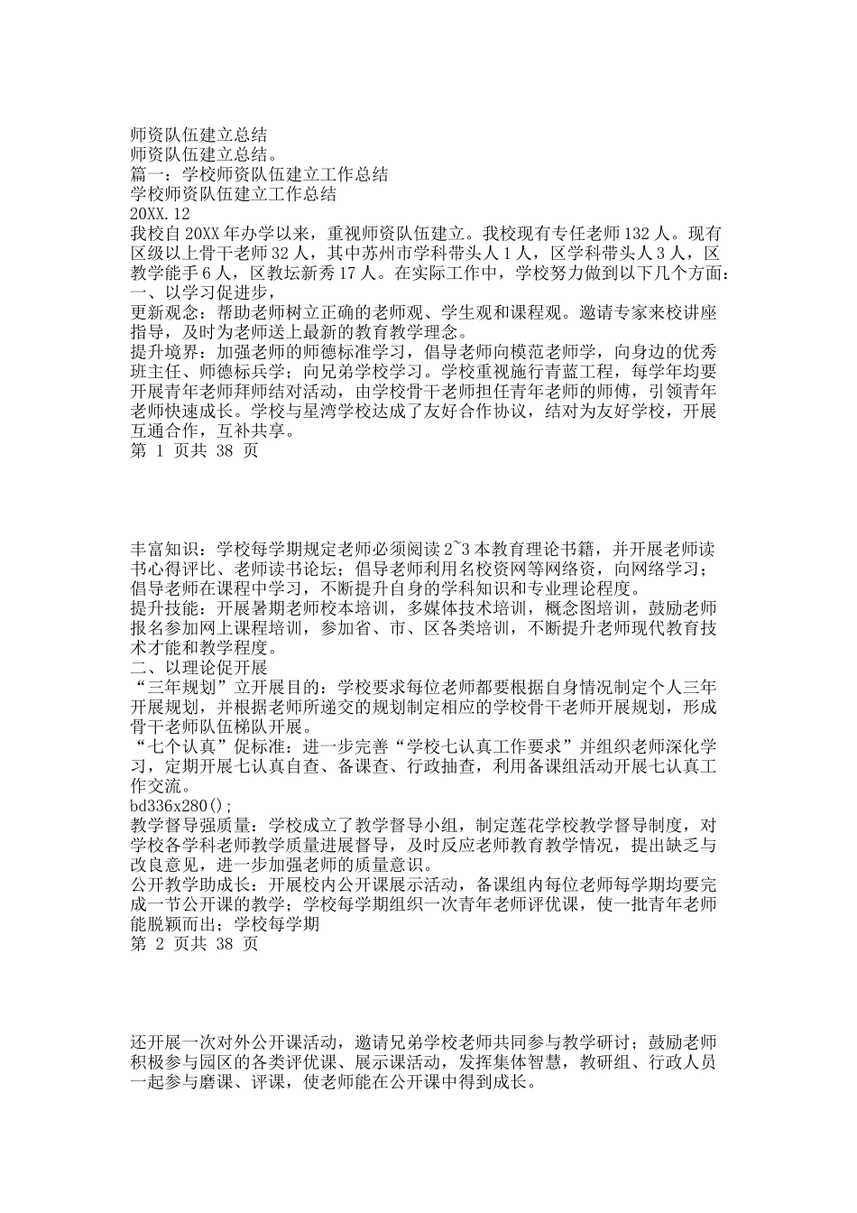 师资队伍建设总结.docx_第1页