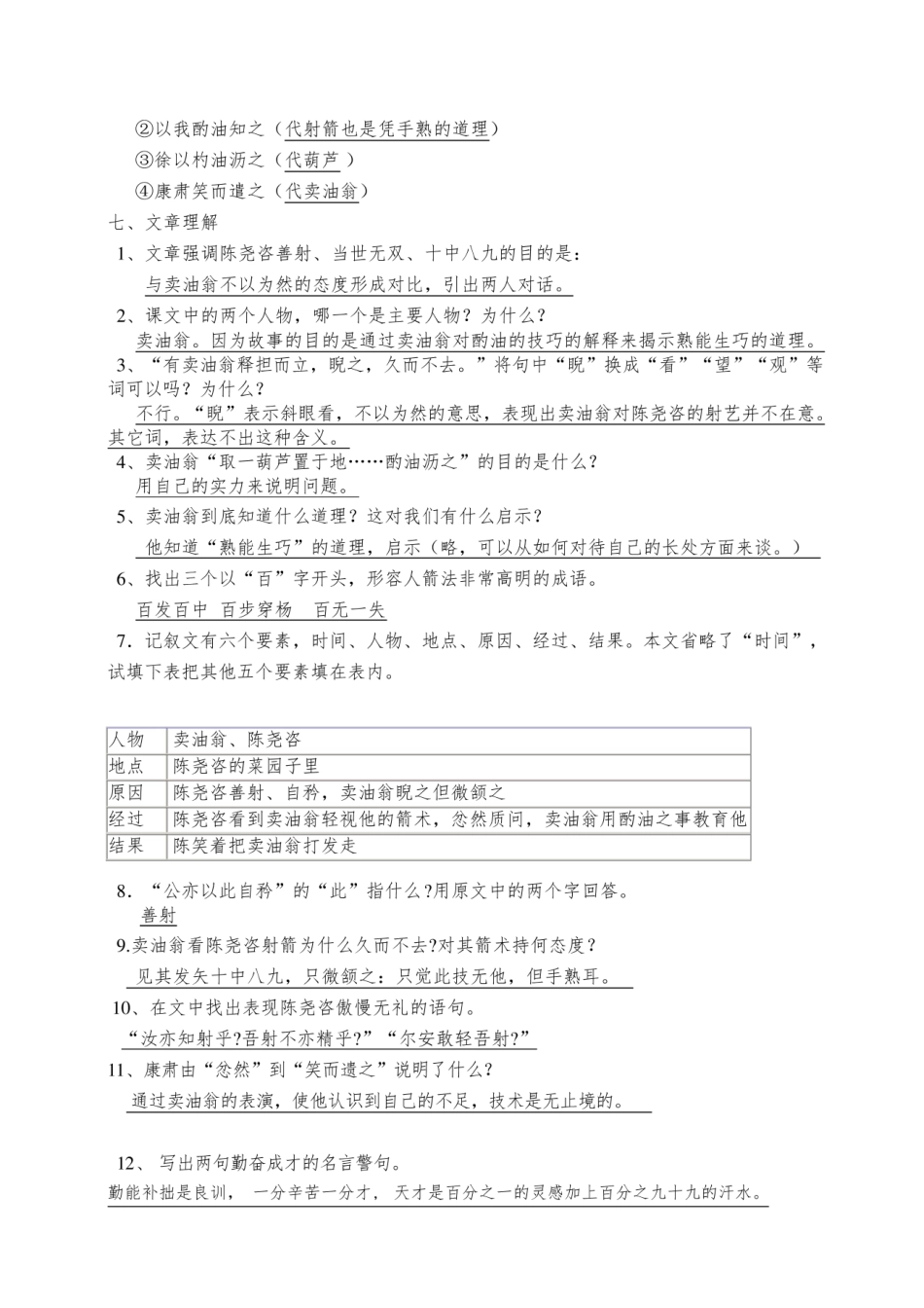 卖油翁练习附答案.pdf_第3页