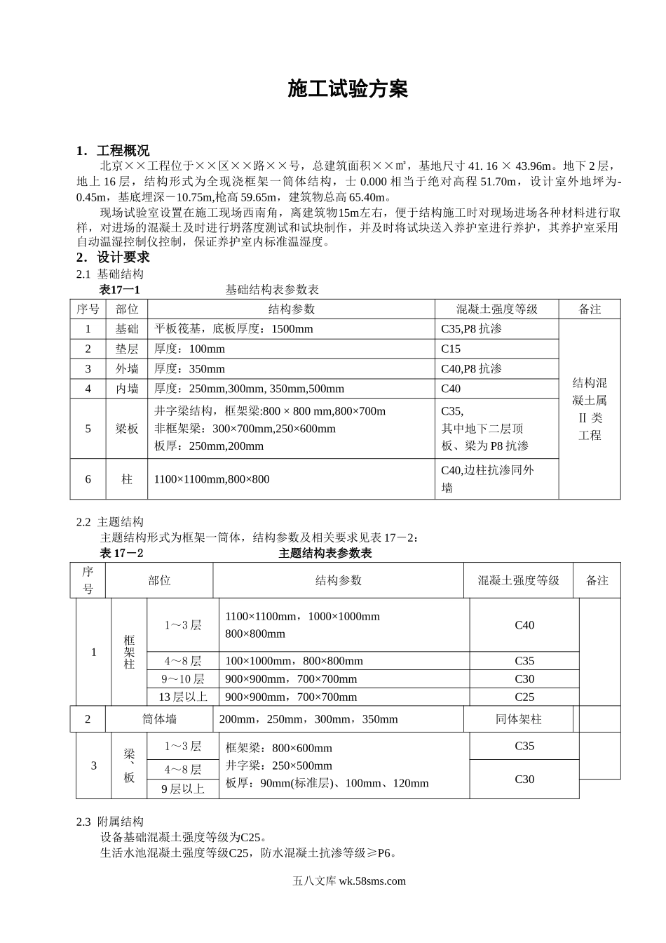 施工试验方案.doc_第1页