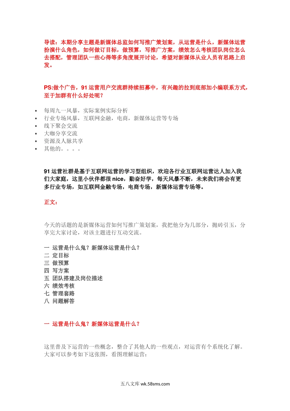 新媒体运营总监如何写推广策划方案(含问题答疑).docx_第1页