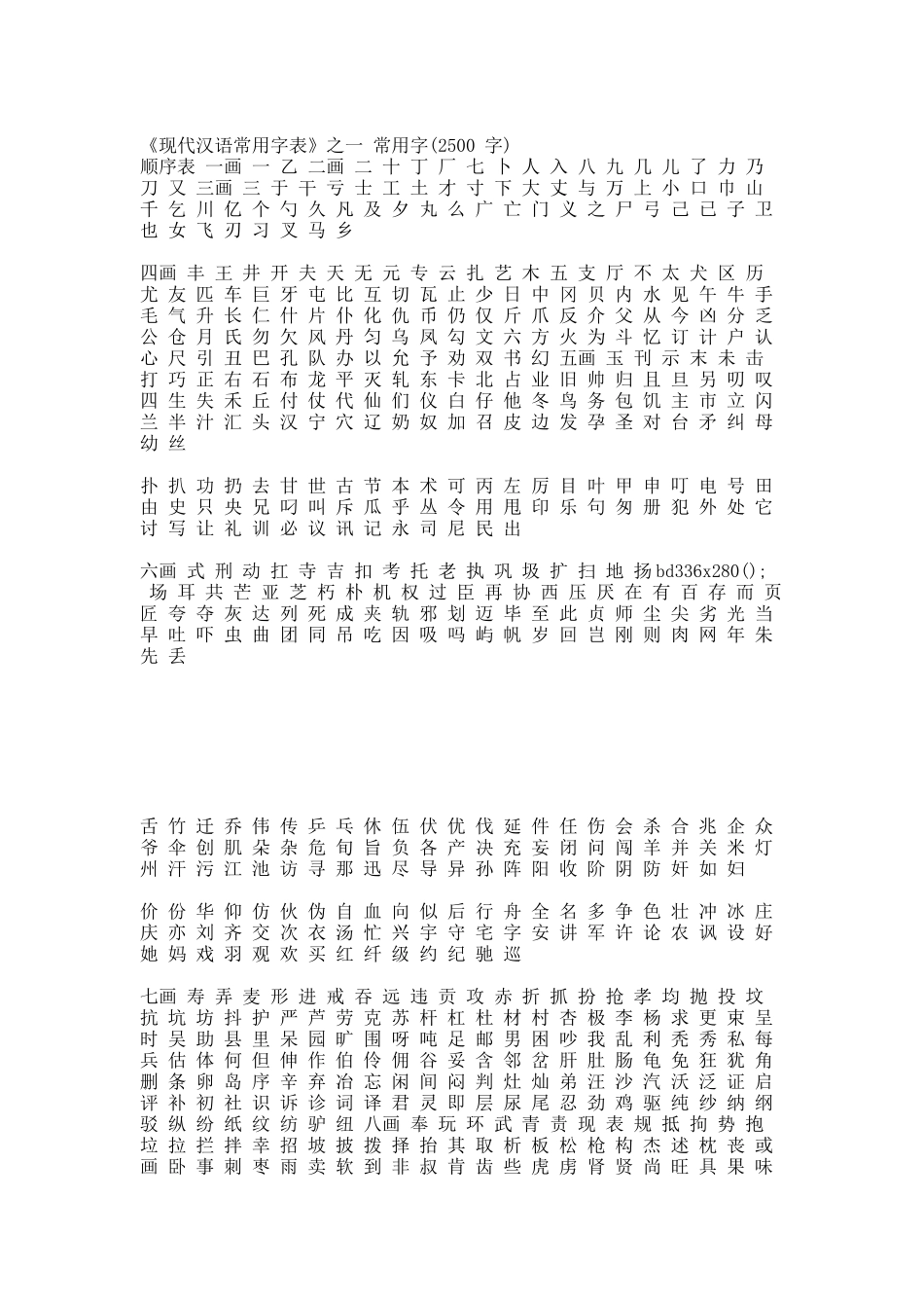 现代汉语常用字表.docx_第1页