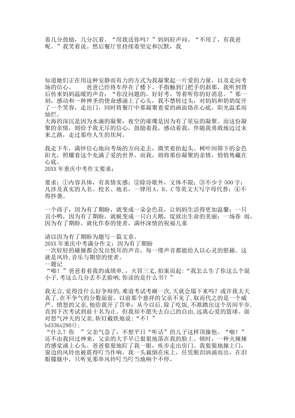 历年中考满分作文大全.docx_第3页