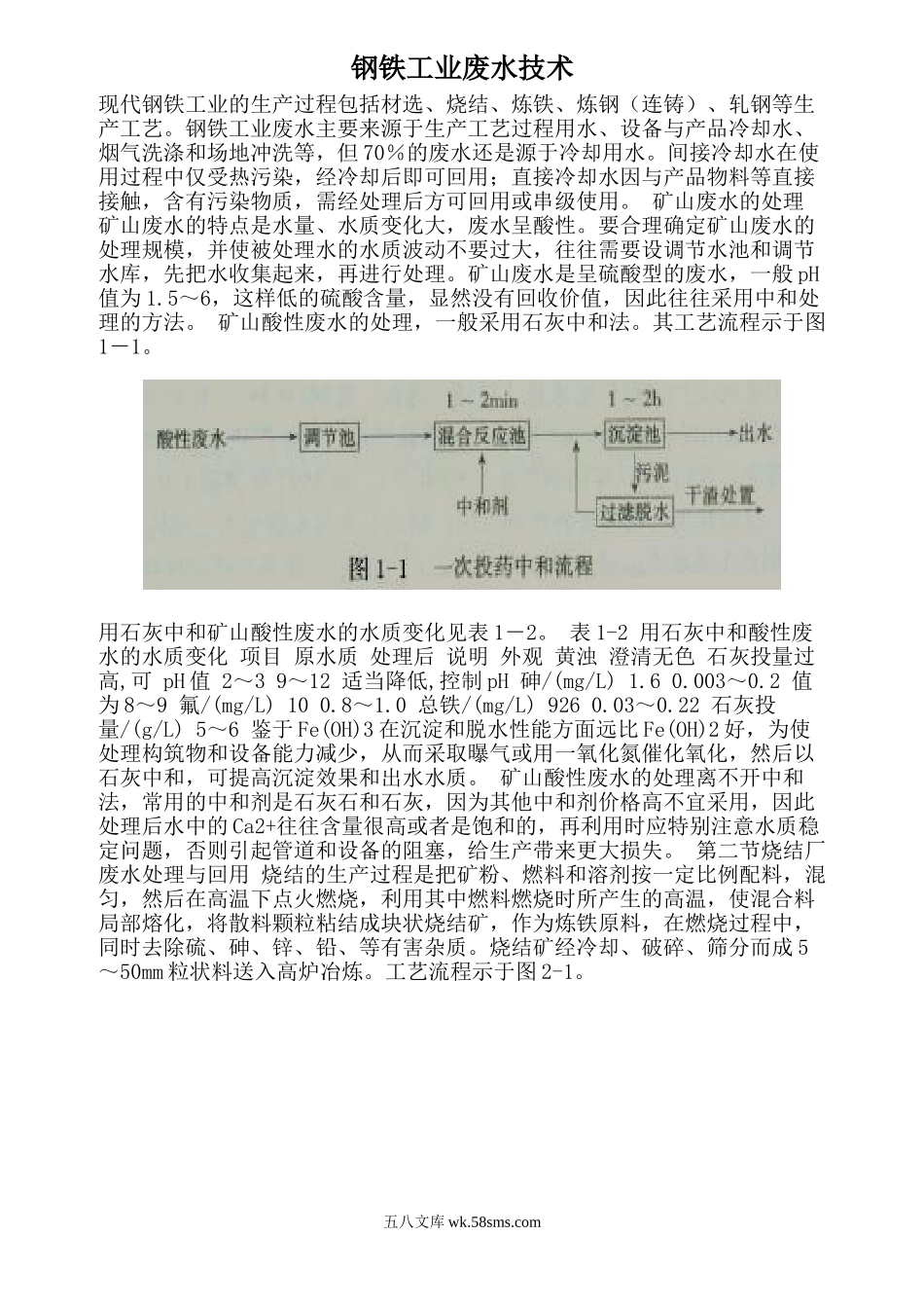 钢铁工业废水技术.doc_第1页